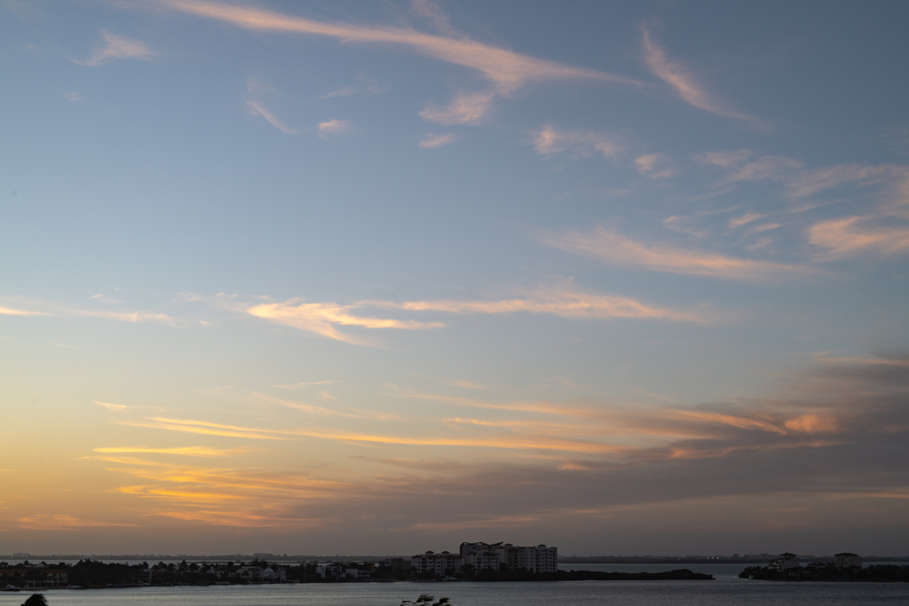 夕暮れ時の空