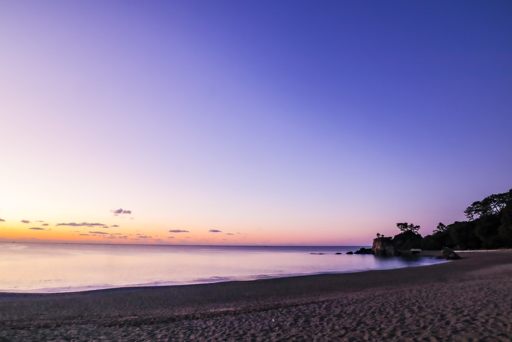 桂浜の夜明け