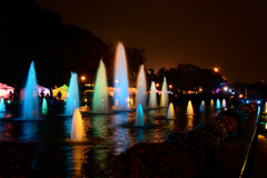 Colorful fountain