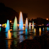 Colorful fountain