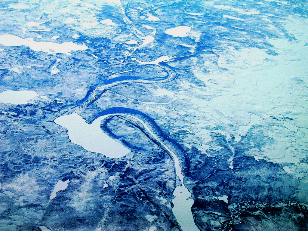 １万メートルの上空から・・・北西部Canada