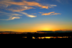 江戸川夕景