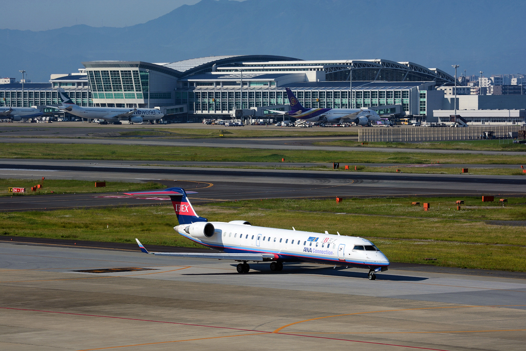 Taxi for departure・・福岡空港