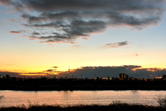 江戸川夕景