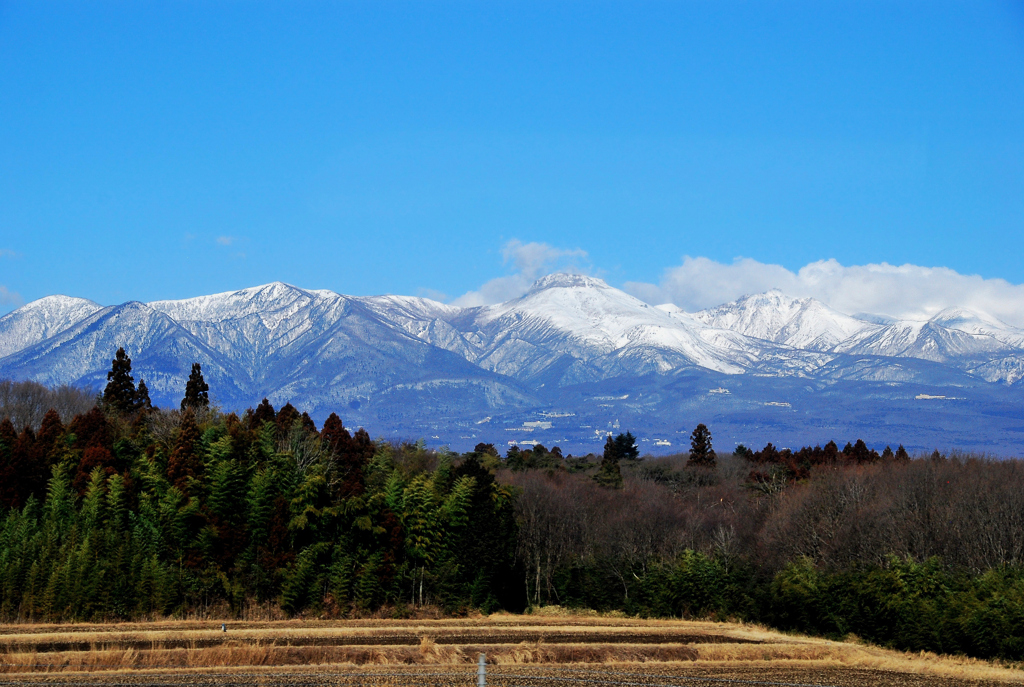 車窓・・那須連山