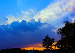 ある日の夕空