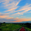 秋の夕空
