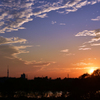 江戸川の夕陽