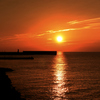 燃える夕日