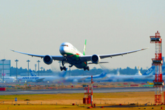EVA departing NRT