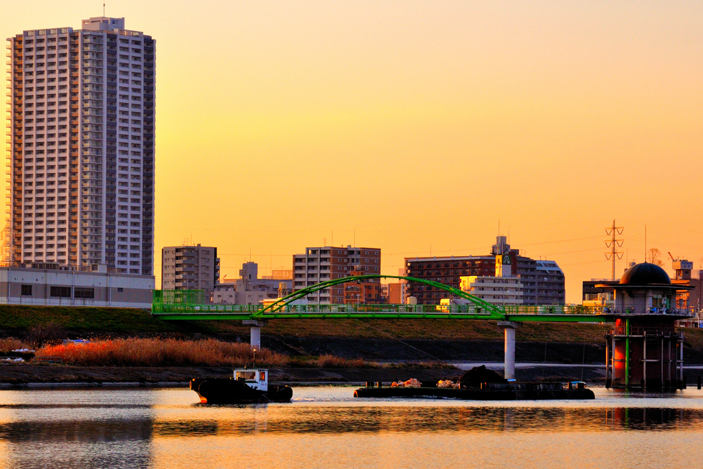 江戸川夕景