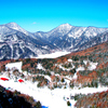 快晴のスキー場