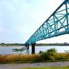 across the river