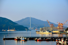 港の朝