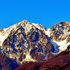 秋の白馬鑓ヶ岳と杓子沢雪渓2020