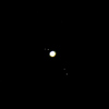 木星とその４個の衛星（ガリレオ衛星）