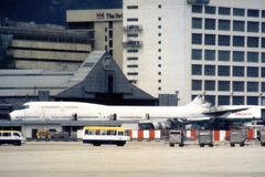 哀れなB747 at 旧香港空港