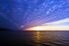 Setting sun