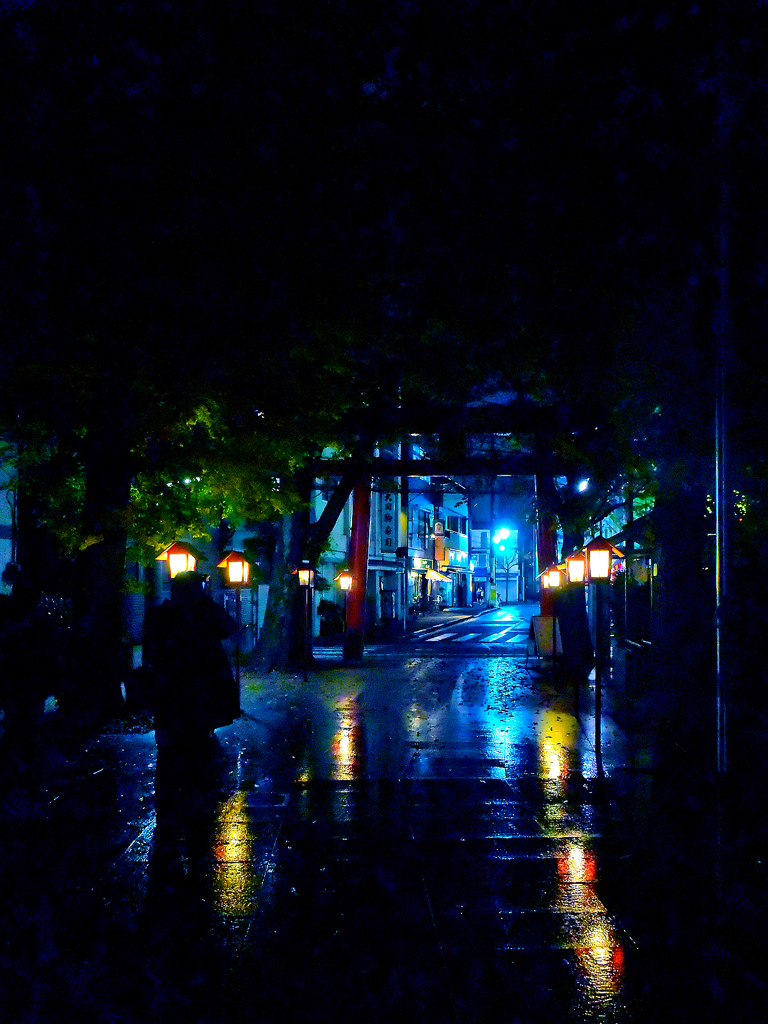 夜の境内