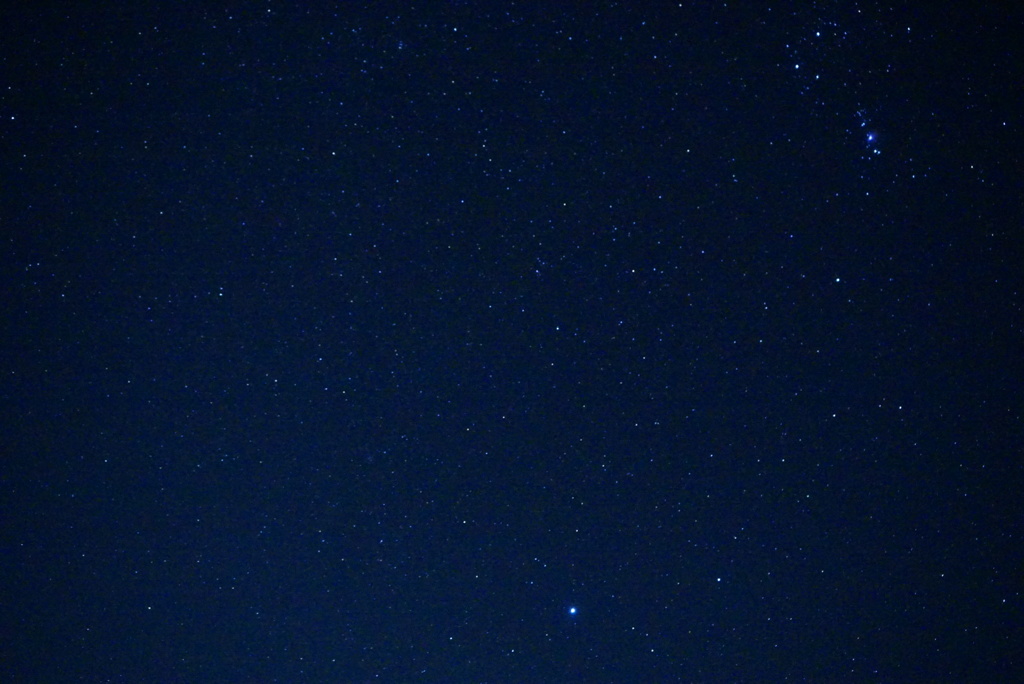 満点の星空