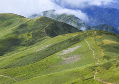 初秋の山（月山山頂より）