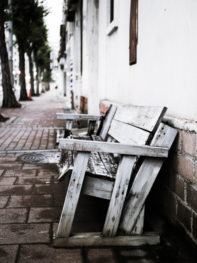 an old bench