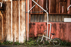 a white bicycle