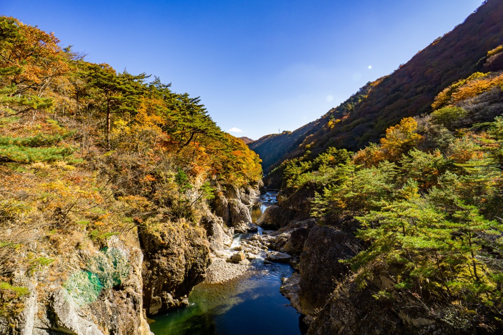 龍王峡の紅葉