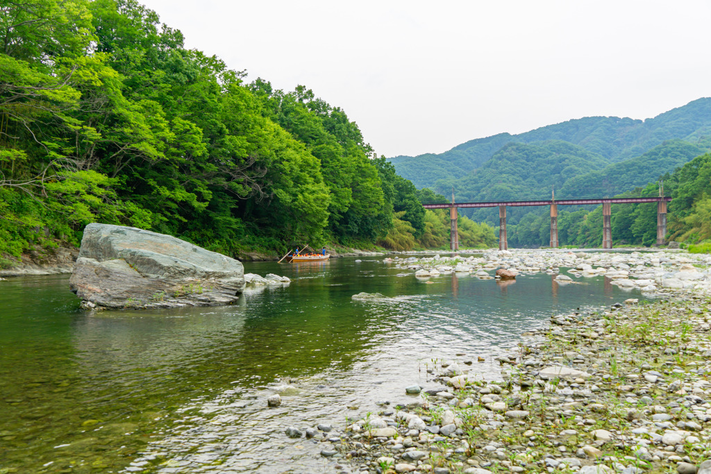 河原と橋