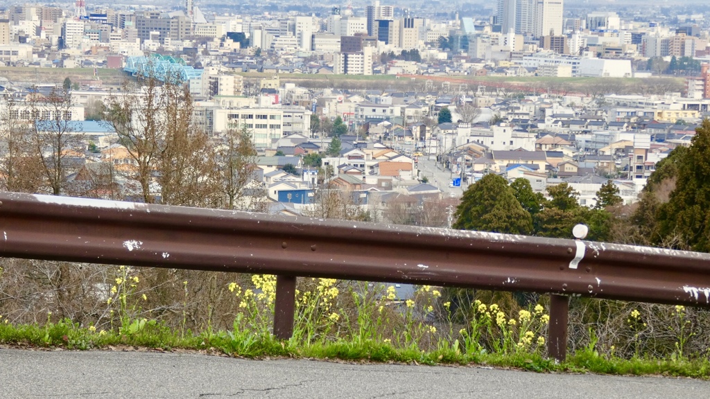 呉羽山の帰り道