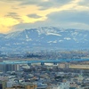 富山市街と牛岳方面