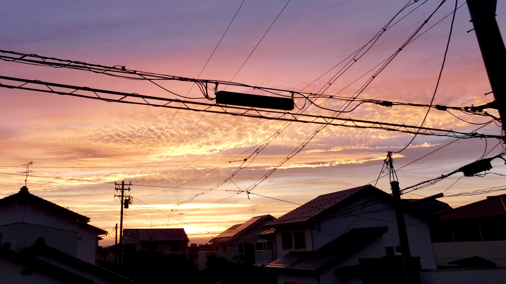 ある日の夕空