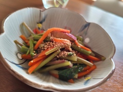 さつまいものツルを食べてみた