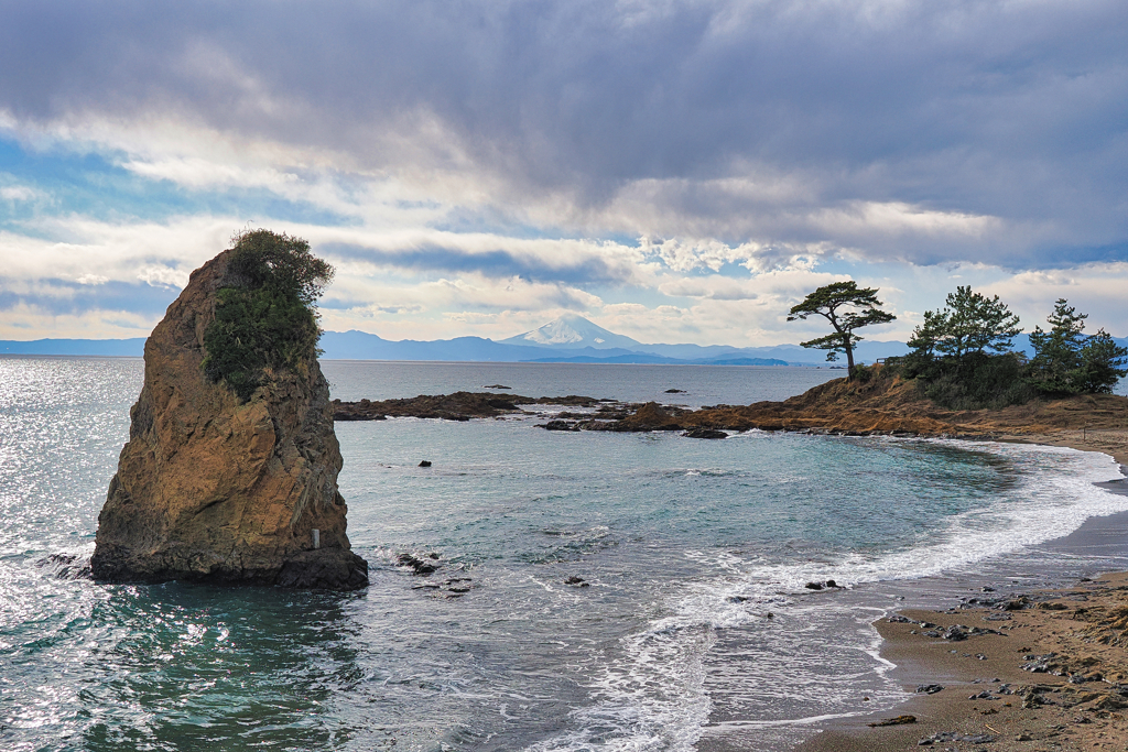 三浦半島からの富士