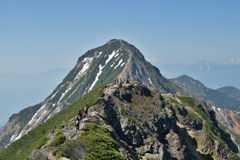 八ヶ岳　横岳から見た赤岳