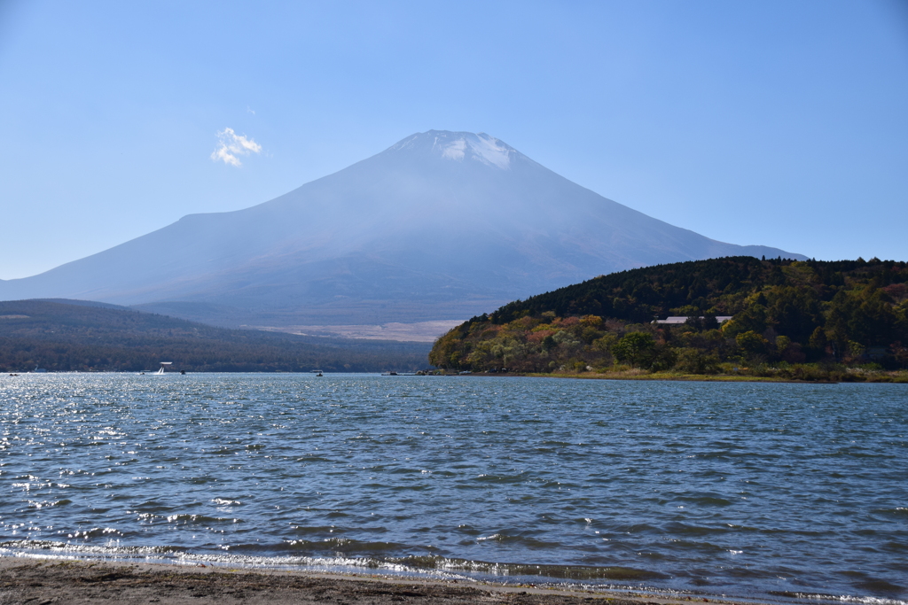 山中湖から見た富士山