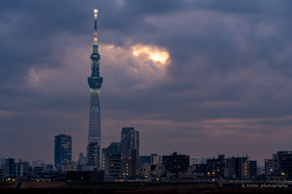 曇天スカイツリー