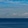 東京湾と富士山