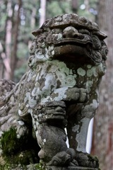根道神社の狛犬