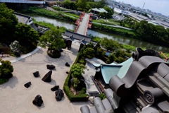 清洲城　庭園と五条橋