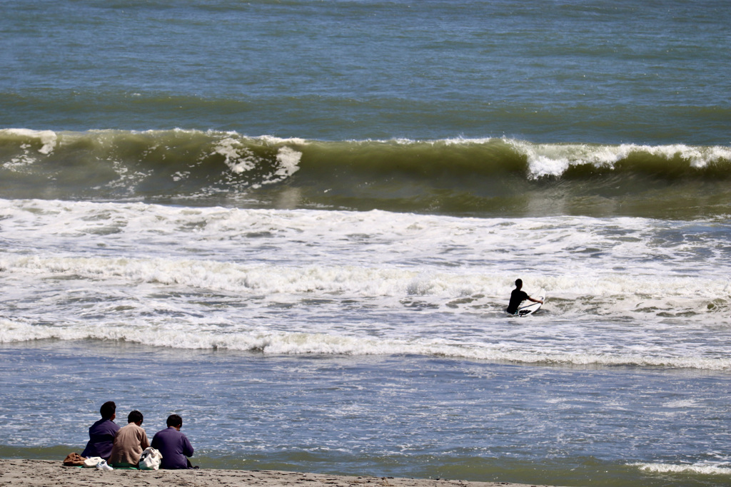 中田島砂丘の風景　サーフィン