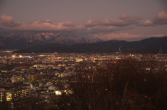 福井の夕暮れ