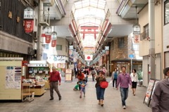 大阪天六商店街にて