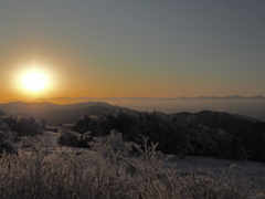 峰の原高原の夕日