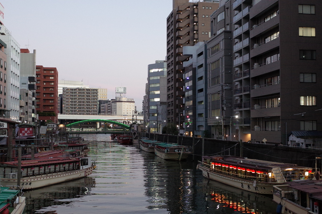 浅草橋の夕景