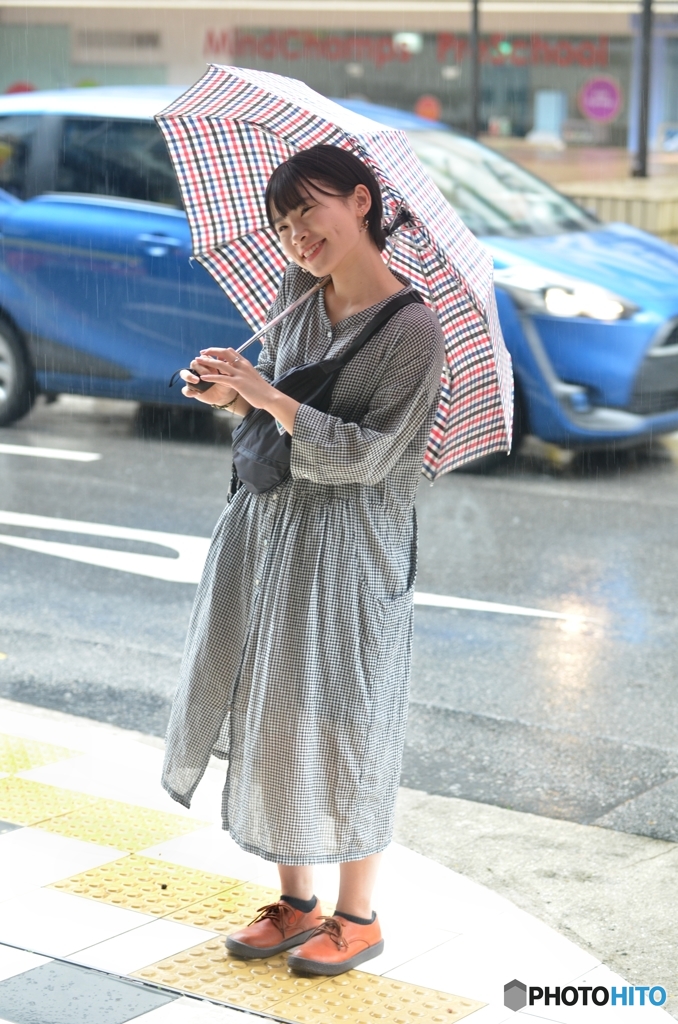 a rainy girl