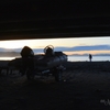 日の出前の江ノ島大橋の下