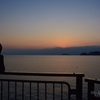 夕暮れと娘