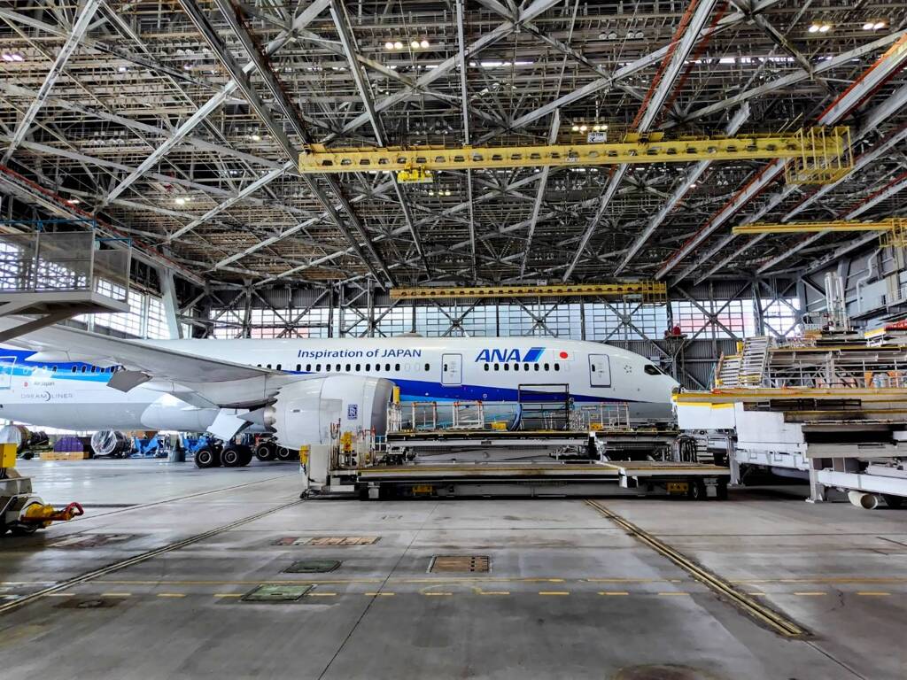 【ANA】 機体工場見学『ANA Blue Hangar Tour』①
