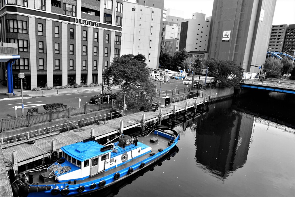 Blue Extraction in 大岡川